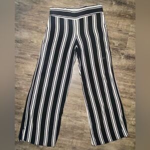 Striped Black and White Cynthia Rowley Pants